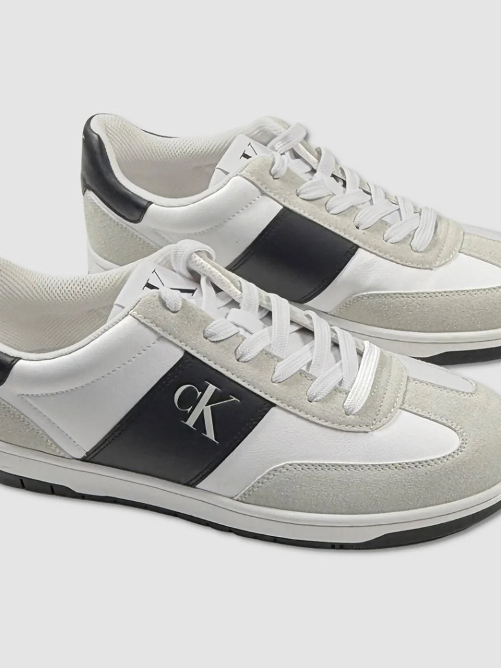 Calvin Klein Denley Shoes / Sneakers - New Mens 10.5 White / Black - #49803-CL2